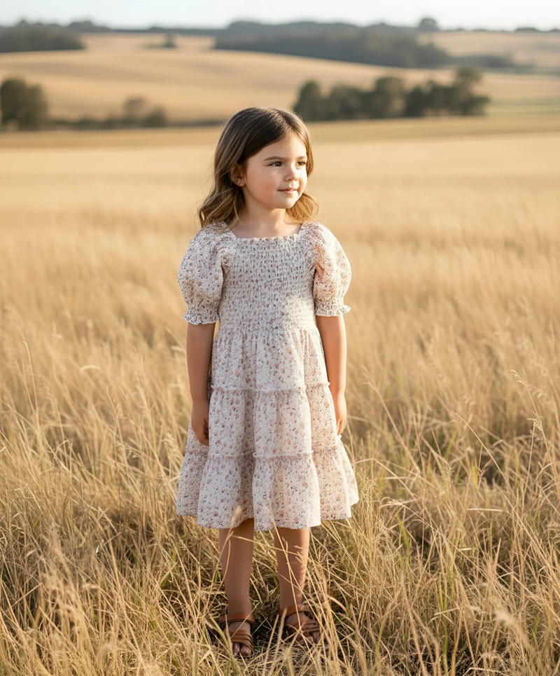 Load image into Gallery viewer, Love Henry Girls Daisy Dress - Pink Floral
