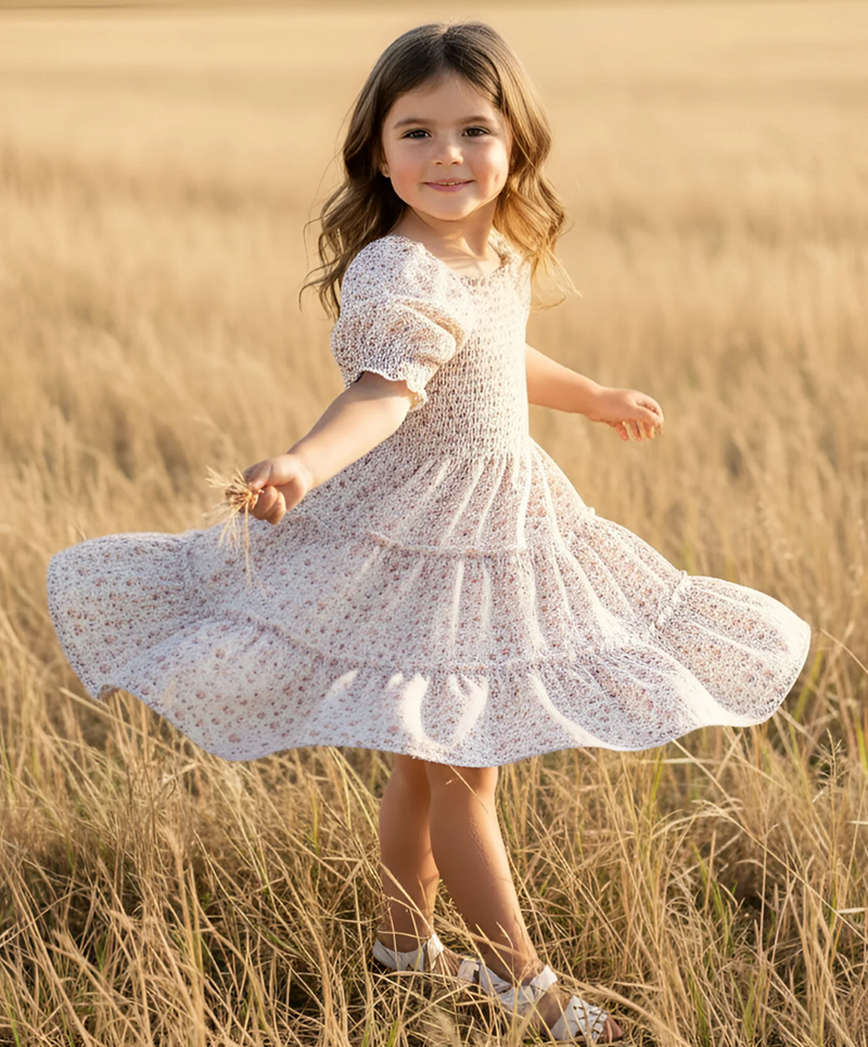Load image into Gallery viewer, Love Henry Girls Daisy Dress - Pink Floral
