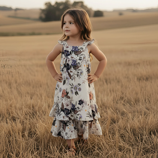 Love Henry Girls Maxi Dress - Native Floral