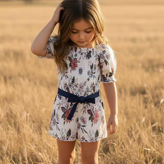 Love Henry Girls Tilly Playsuit - Native Floral