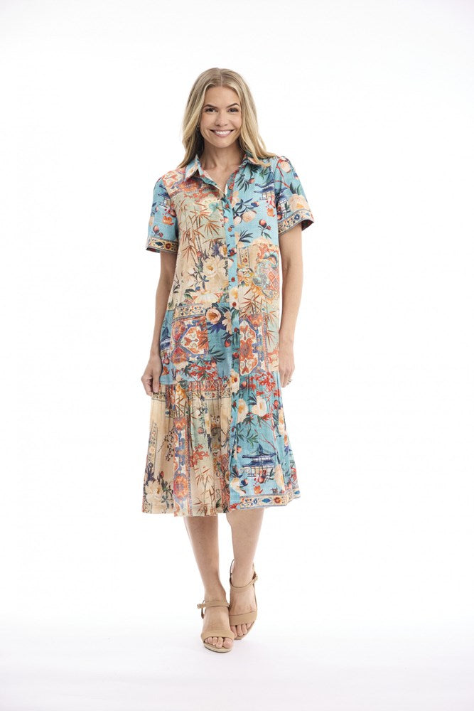 Load image into Gallery viewer, Orientique Womens Gordes Dress Patch Long
