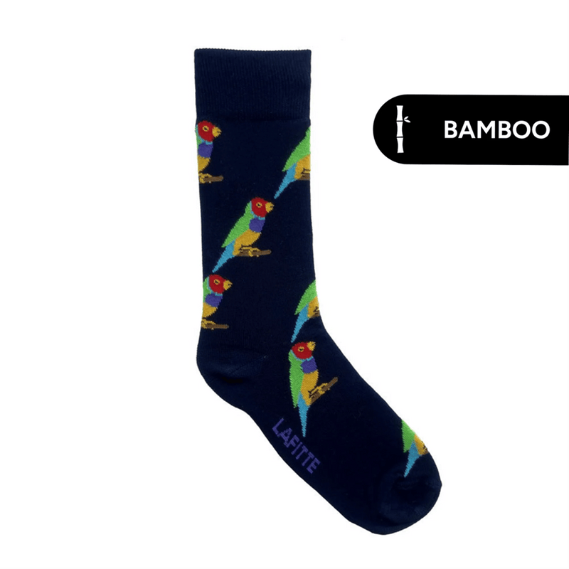 Load image into Gallery viewer, Lafitte Gouldian Finch Crew Socks
