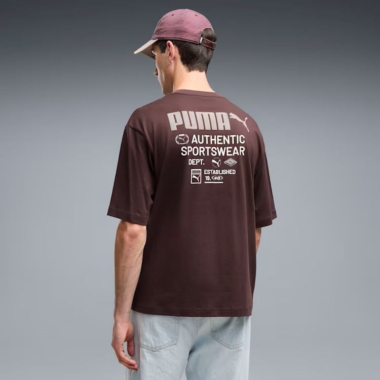 Load image into Gallery viewer, Puma Mens Graphic Boxy Utility Tee
