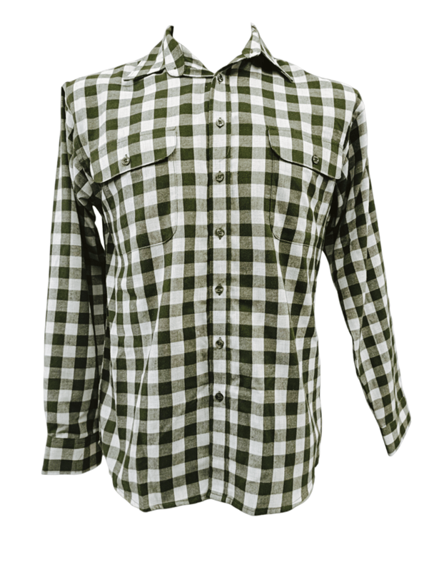 Load image into Gallery viewer, Bisley Mens Long Sleeve Brushed Cotton Shirt - Green Check
