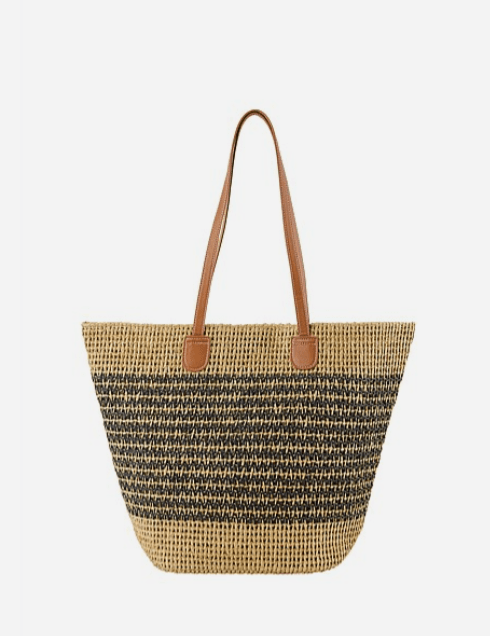 Gregory Ladner Stripe Black Multi Tote Bag