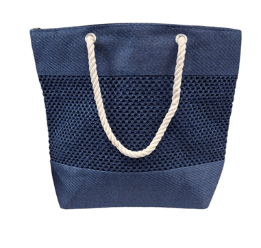 Load image into Gallery viewer, Gregory Ladner Lattice Tote Bag - Navy
