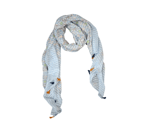 Load image into Gallery viewer, Gregory Ladner Tile Tassel Scarf
