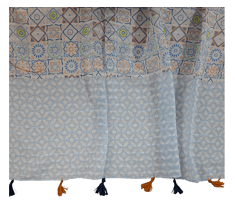 Load image into Gallery viewer, Gregory Ladner Tile Tassel Scarf
