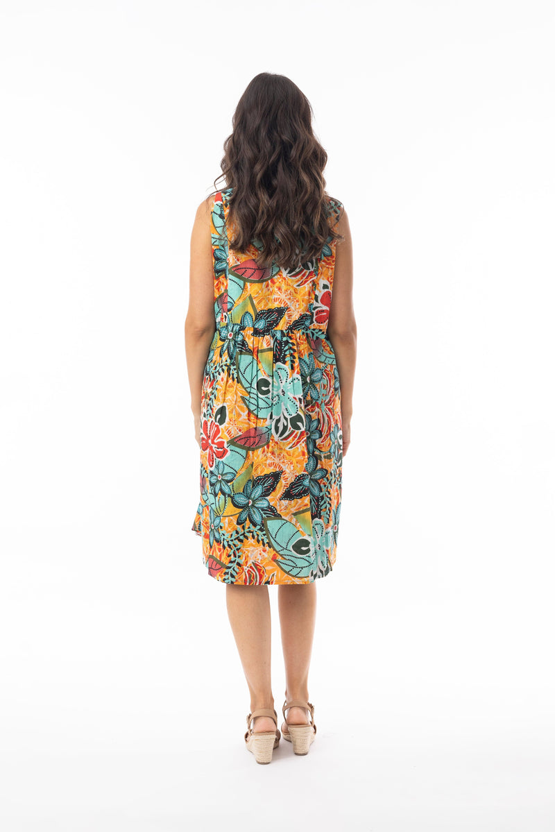 Load image into Gallery viewer, Orientique Womens Guaratiba Dress Sleeveless Reversible
