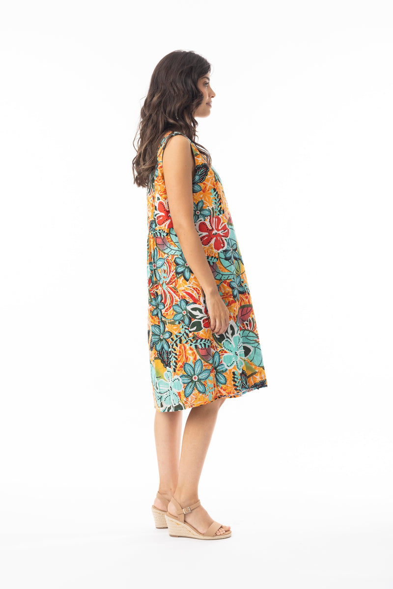 Load image into Gallery viewer, Orientique Womens Guaratiba Dress Sleeveless Reversible
