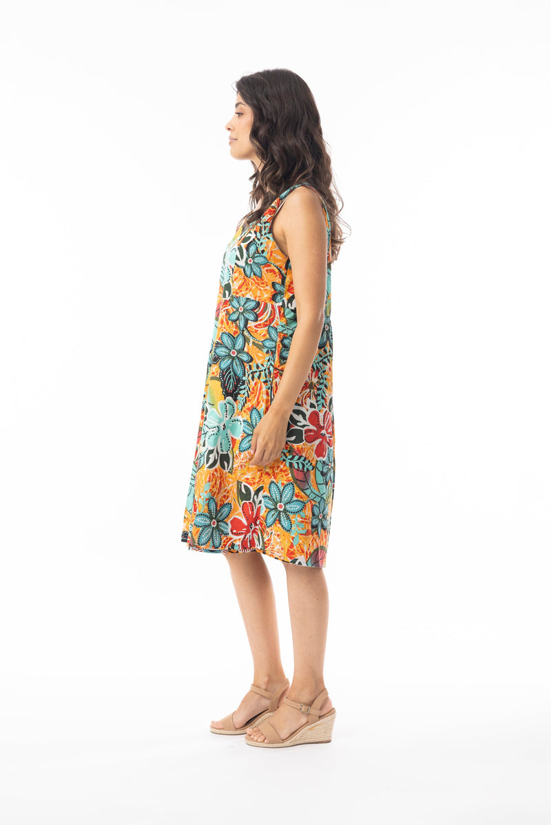 Load image into Gallery viewer, Orientique Womens Guaratiba Dress Sleeveless Reversible
