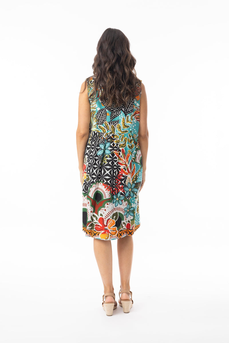 Load image into Gallery viewer, Orientique Womens Guaratiba Dress Sleeveless Reversible
