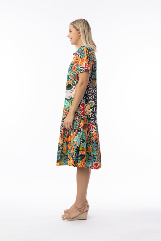 Orientique Womens Guaratiba Dress Collar Patch