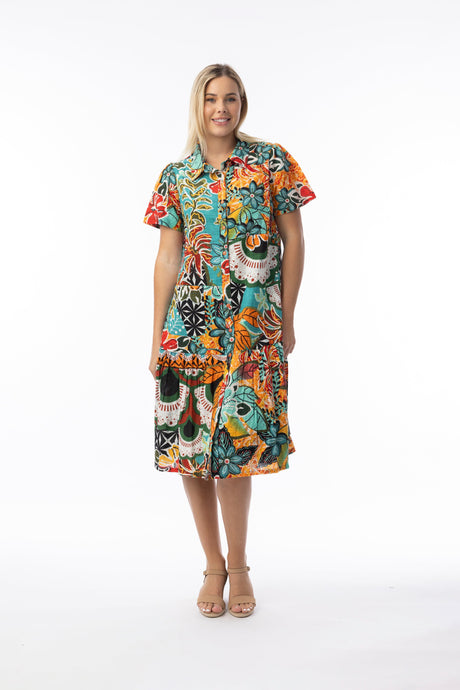Orientique Womens Guaratiba Dress Collar Patch