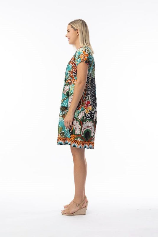 Orientique Womens Guaratiba Dress Ezy Fit