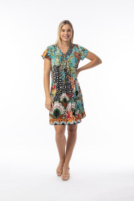 Orientique Womens Guaratiba Dress Ezy Fit