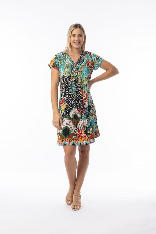 Orientique Womens Guaratiba Dress Ezy Fit