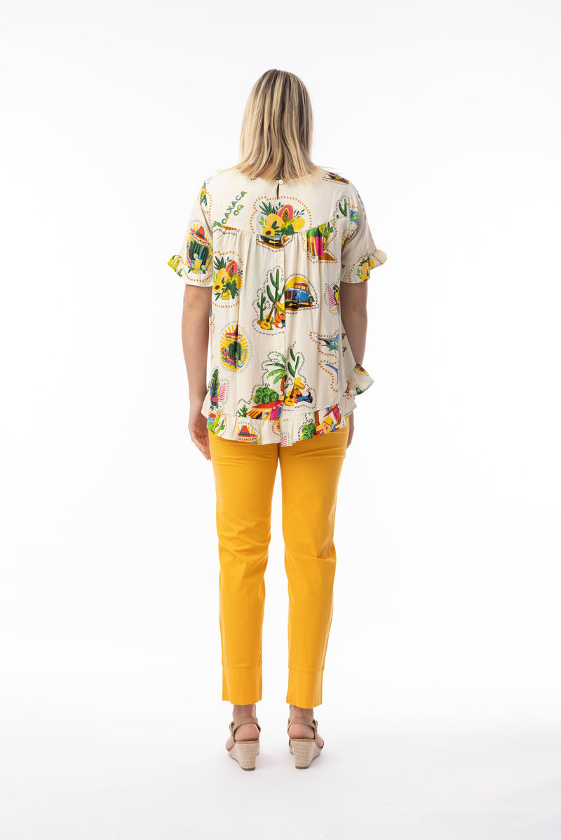 Load image into Gallery viewer, Orientique Womens Guatemala Top Frill
