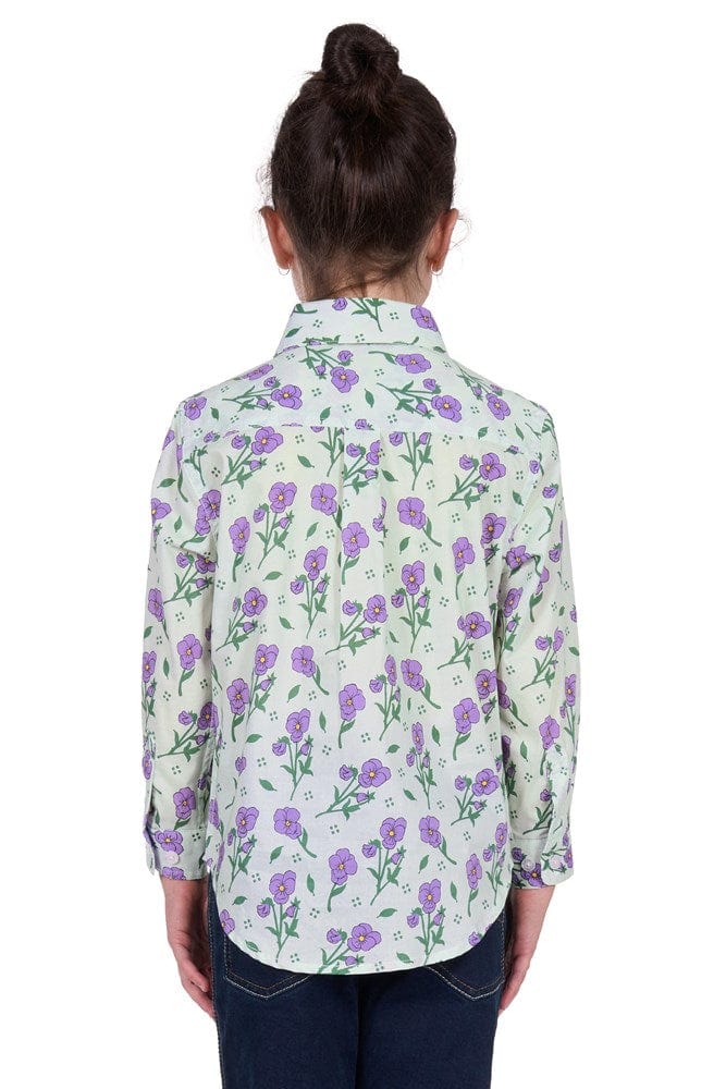 Load image into Gallery viewer, Hard Slog Kids Lynn 1/2 Placket Long Sleeve Shirt - Multi
