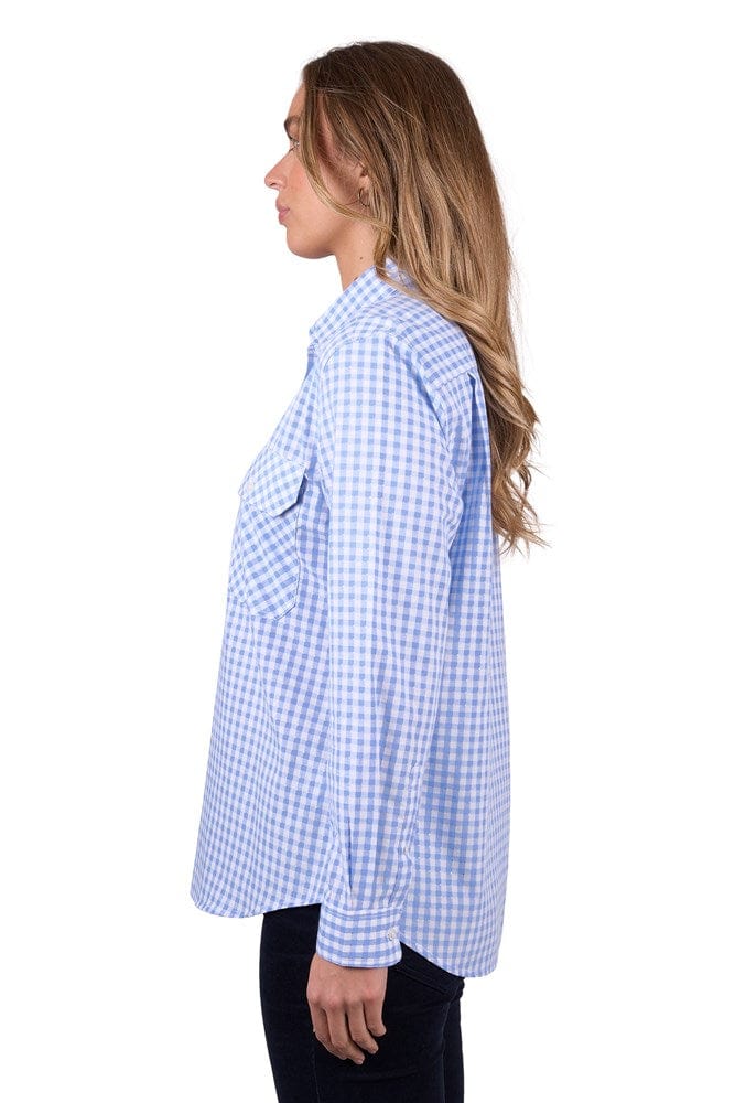 Load image into Gallery viewer, Hard Slog Womens Rux 1/2 Placket Long Sleeve Shirt
