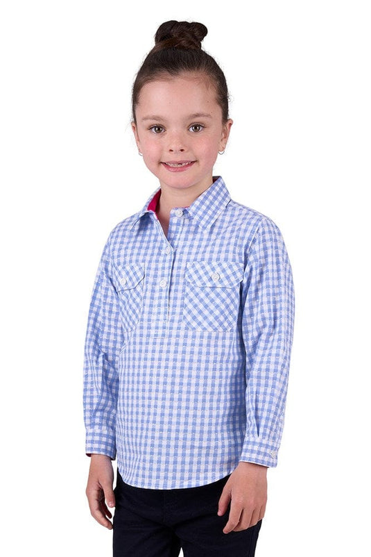 Hard Slog Kids Rux 1/2 Placket Long Sleeve Shirt