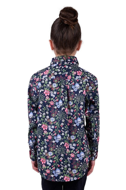 Hard Slog Kids Raya 1/2 Placket Long Sleeve Shirt