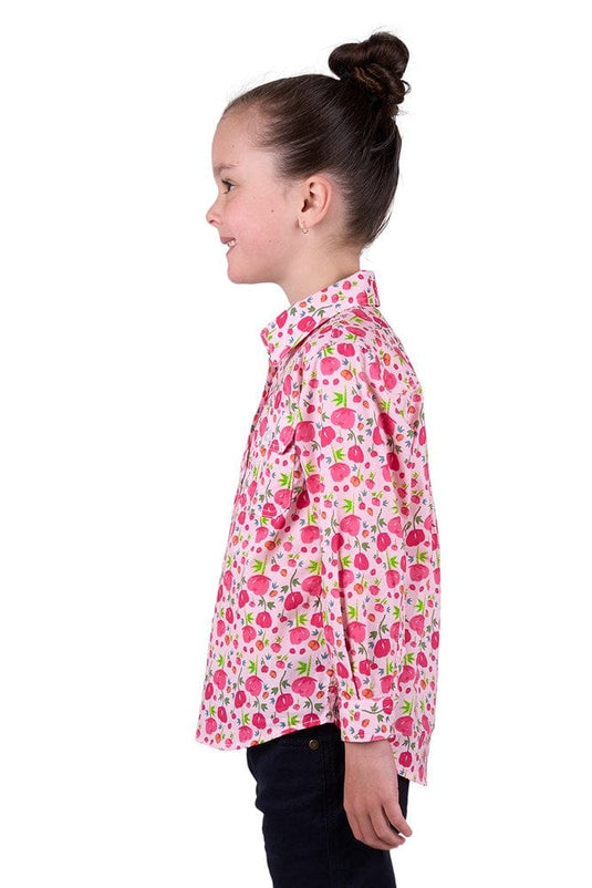 Hard Slog Kids Sisu 1/2 Placket Long Sleeve Shirt