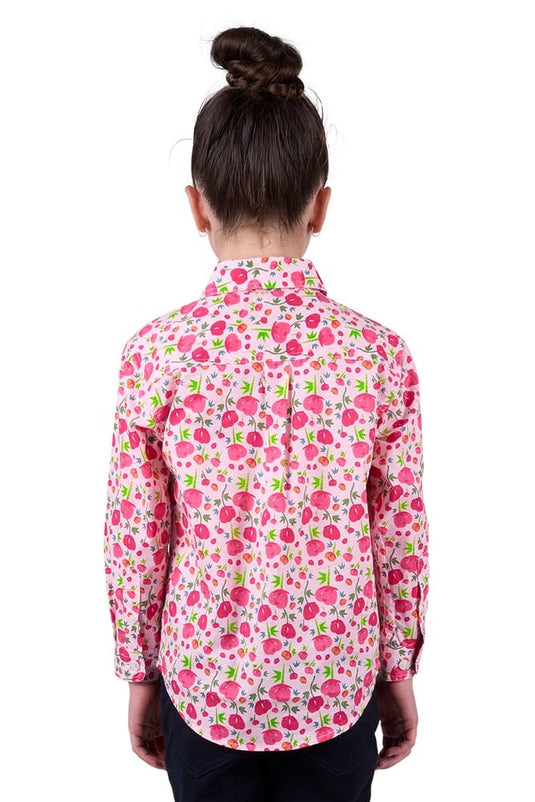 Hard Slog Kids Sisu 1/2 Placket Long Sleeve Shirt