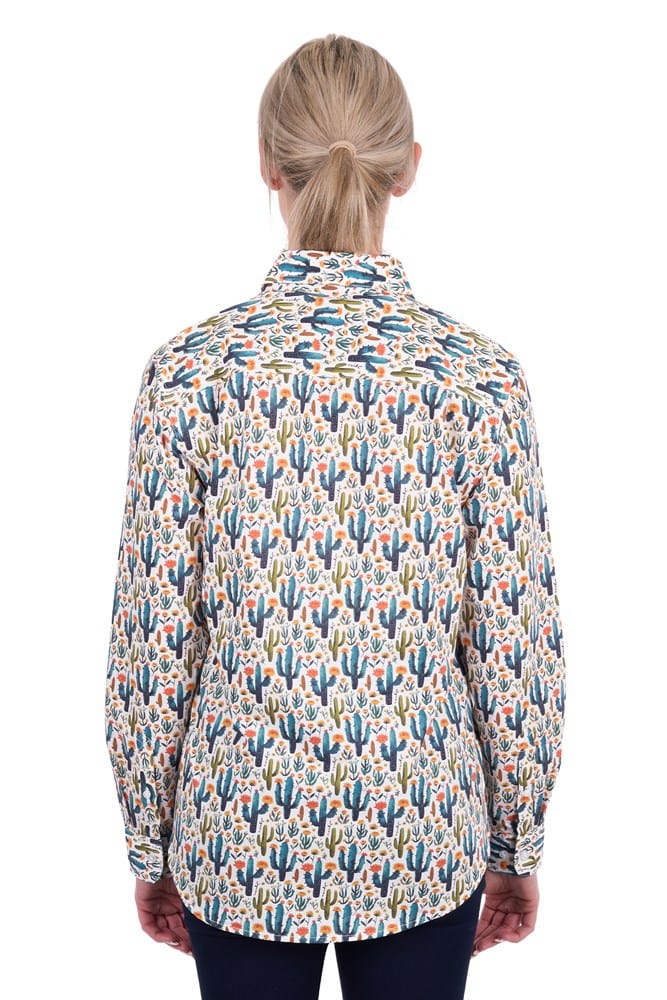 Load image into Gallery viewer, Hard Slog Womens Alba Half Button Long Sleeve Shirt
