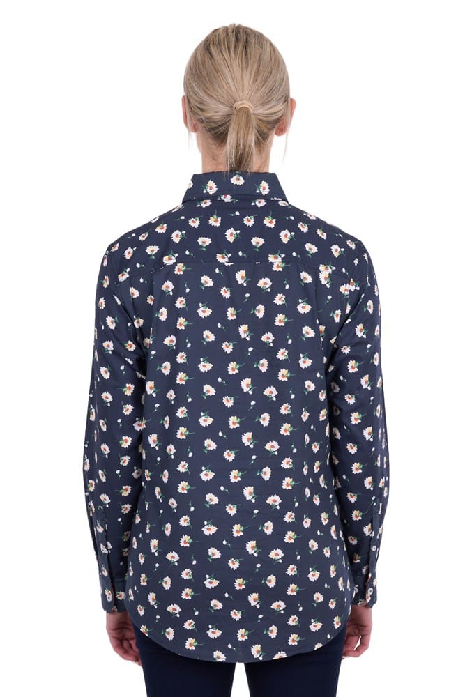 Load image into Gallery viewer, Hard Slog Womens Joanna Half Button Long Sleeve Shirt
