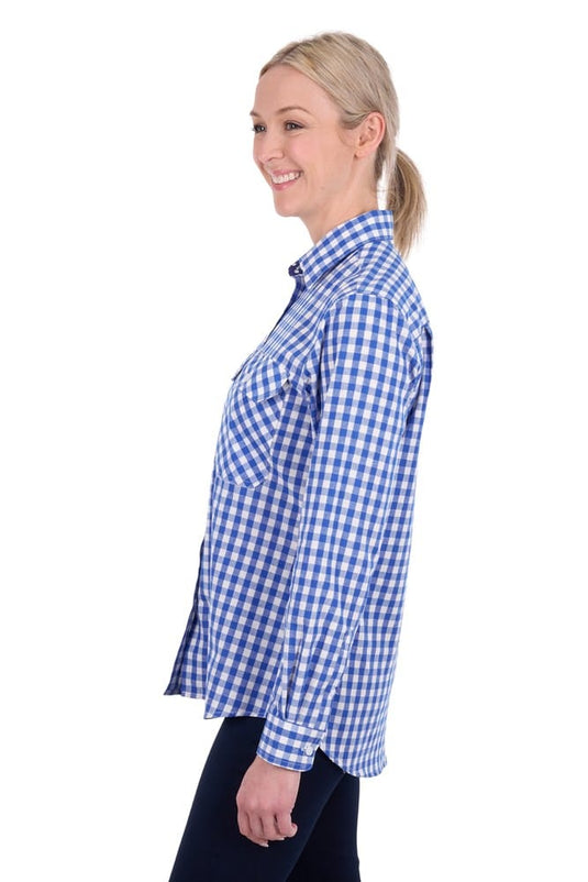 Hard Slog Womens Rowe Full Button Long Sleeve Shirt
