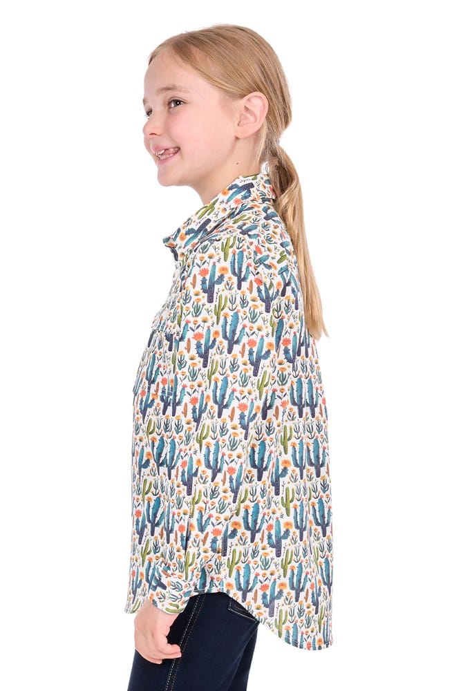 Load image into Gallery viewer, Hard Slog Kids Alba Half Button Long Sleeve Shirt
