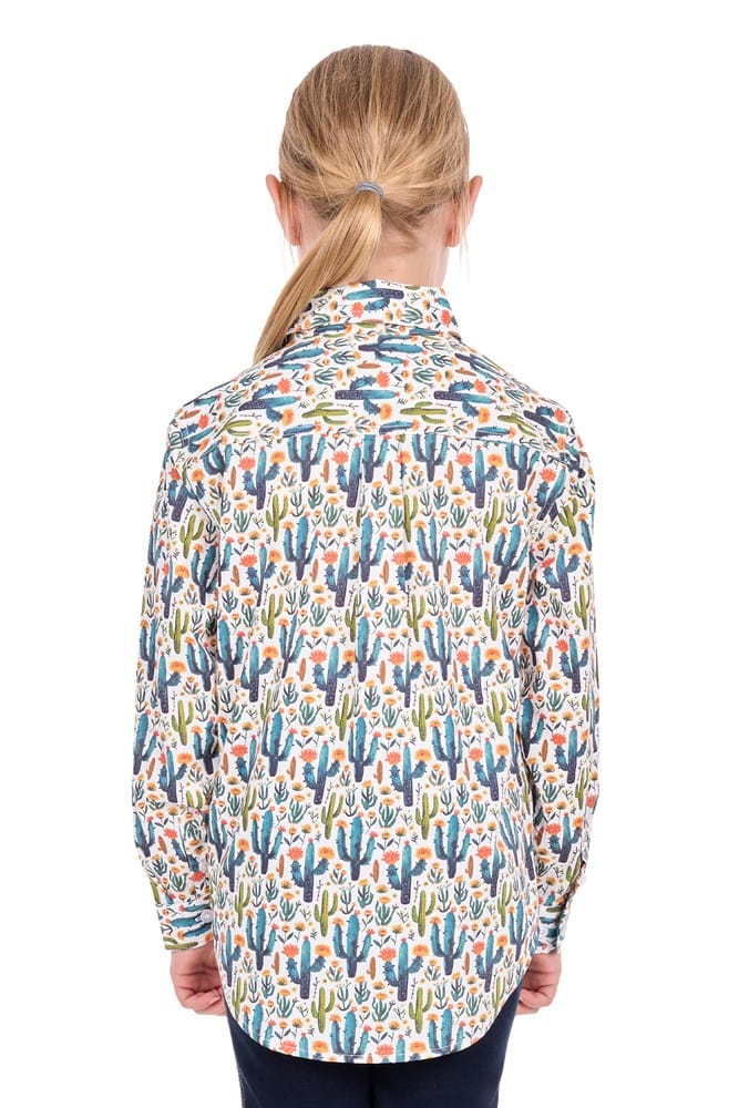 Load image into Gallery viewer, Hard Slog Kids Alba Half Button Long Sleeve Shirt
