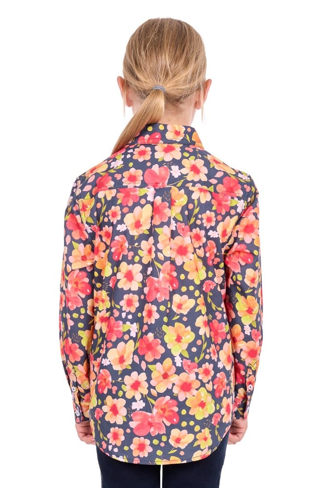 Load image into Gallery viewer, Hard Slog Kids Shanni Half Button Long Sleeve Shirt
