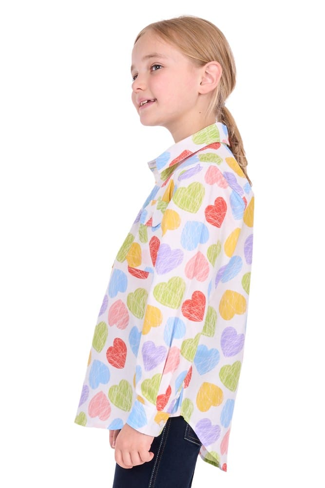 Load image into Gallery viewer, Hard Slog Kids Polly Half Button Long Sleeve Shirt
