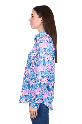 Load image into Gallery viewer, Hard Slog Women's Trixie Half Placket Long Sleeve Shirt
