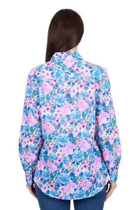 Load image into Gallery viewer, Hard Slog Women's Trixie Half Placket Long Sleeve Shirt
