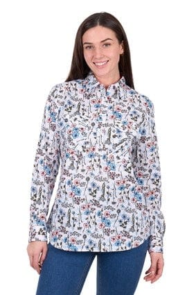 Hard Slog Women's Alice Half Placket Long Sleeve Shirt