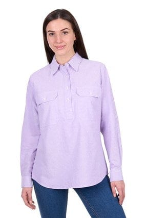 Load image into Gallery viewer, Hard Slog Women's Ginny Half Placket Long Sleeve Shirt
