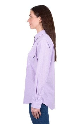 Hard Slog Women's Ginny Half Placket Long Sleeve Shirt