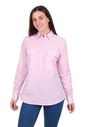 Hard Slog Women's Clara Half Placket Long Sleeve Shirt