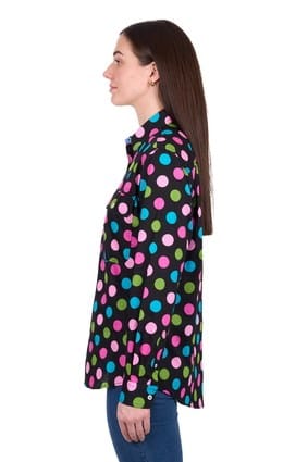 Load image into Gallery viewer, Hard Slog Women's Rena Half Placket Long Sleeve Shirt
