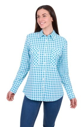 Load image into Gallery viewer, Hard Slog Women's Fay Full Placket Long Sleeve Shirt
