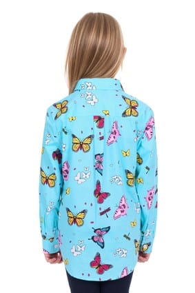 Hard Slog Kids Iva 1/2 Placket Long Sleeve Shirt