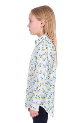 Load image into Gallery viewer, Hard Slog Kids Suzie 1/2 Placket Long Sleeve Shirt
