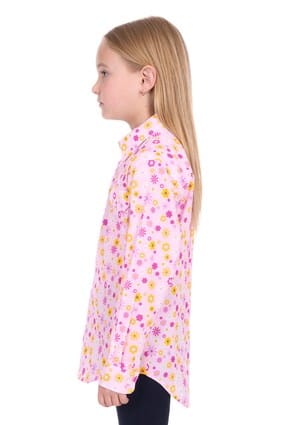 Load image into Gallery viewer, Hard Slog Kids Daisy 1/2 Placket Long Sleeve Shirt
