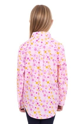 Load image into Gallery viewer, Hard Slog Kids Daisy 1/2 Placket Long Sleeve Shirt
