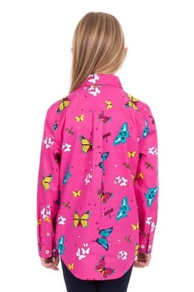 Load image into Gallery viewer, Hard Slog Kids Giselle 1/2 Placket Long Sleeve Shirt
