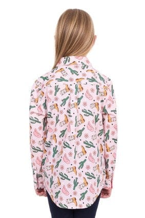 Load image into Gallery viewer, Hard Slog Kids Cleo 1/2 Placket Long Sleeve Shirt
