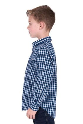 Load image into Gallery viewer, Hard Slog Kids Alden 1/2 Placket Long Sleeve Shirt
